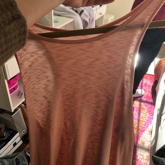 Free people pink tank top size L - Picture 2 of 4
